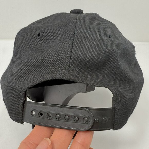 Findlay Snapback Baseball Hat Men Cap Lace Tied Link String Logo Emblem Black - Picture 12 of 12